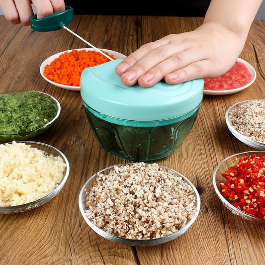 2 in 1 Tough ABS Plastic Classy Pull type Vegetable & Fruit Chopper 500ml big size